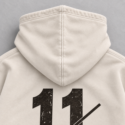 DOUBLE MARK 11 — Washed Oversized Hoodie