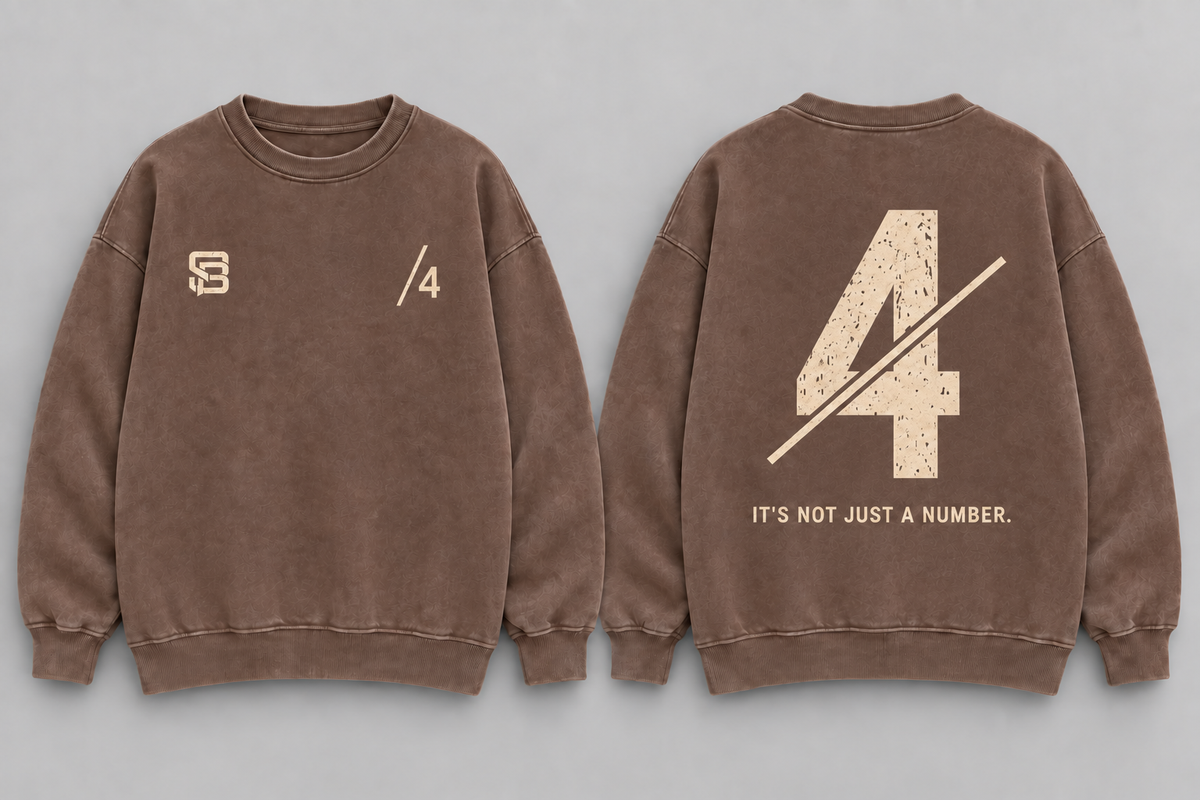THE BACK LINE — Washed Oversized Crewneck