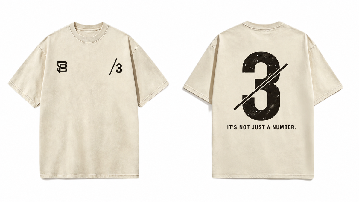 Not Just a Number #3 — Washed Oversized Tee