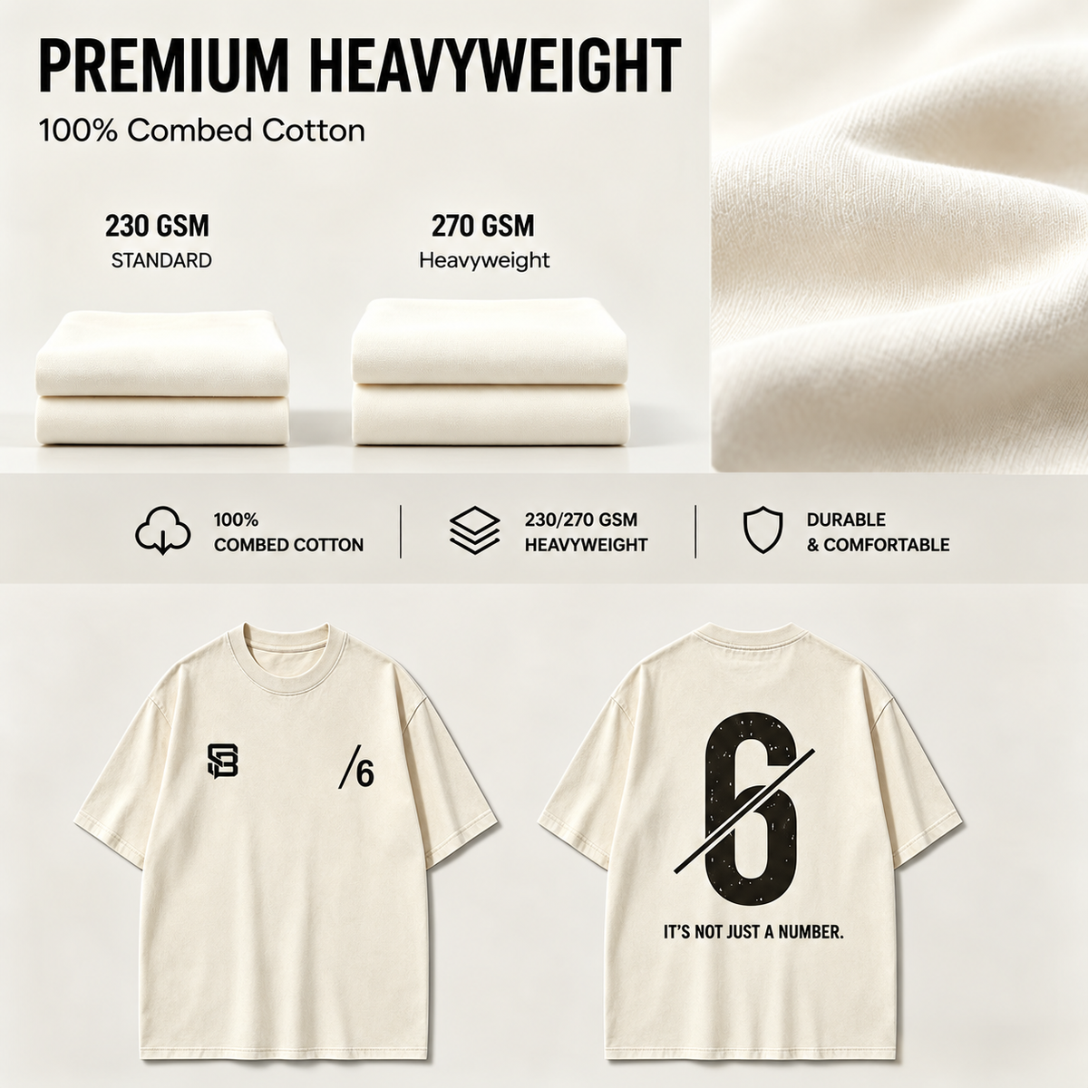 Not Just a Number #6 — Washed Oversized Tee