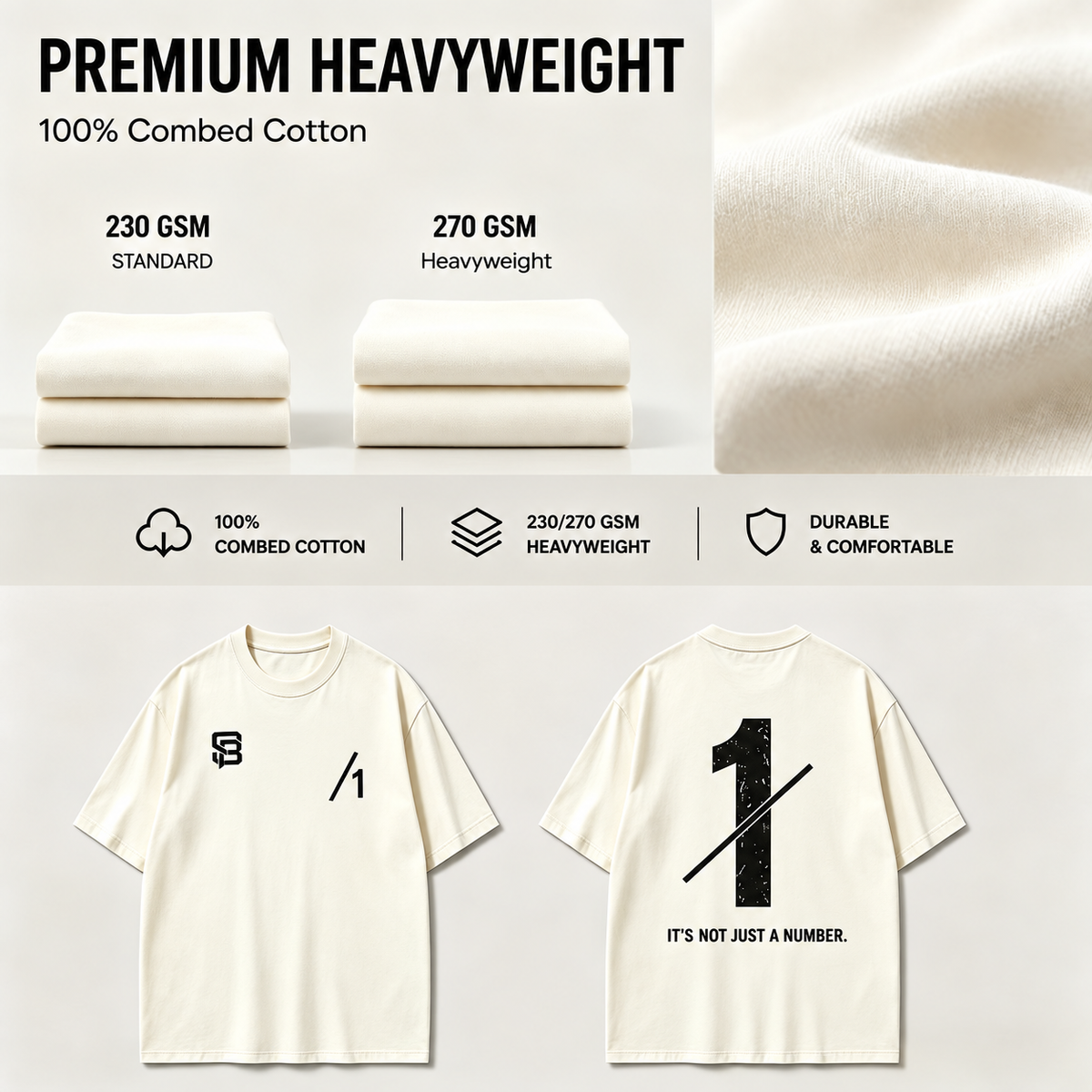Not Just a Number #1 — Washed Oversized Tee