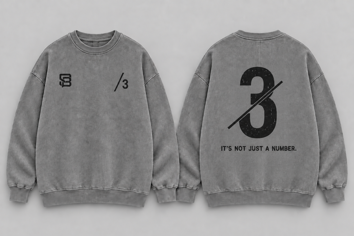 LEFT TO LEAD — Washed Oversized Crewneck