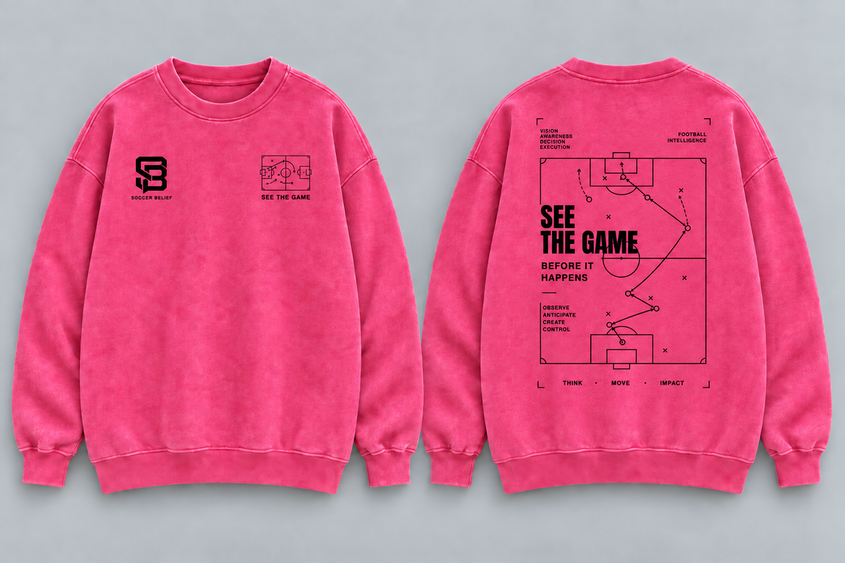 SEE THE GAME — Washed Oversized Crewneck