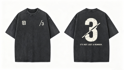 Not Just a Number #3 — Washed Oversized Tee