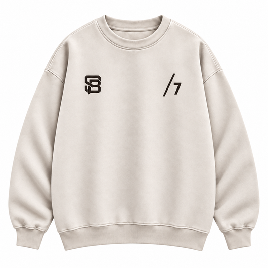BREAK THE LINE — Washed Oversized Crewneck