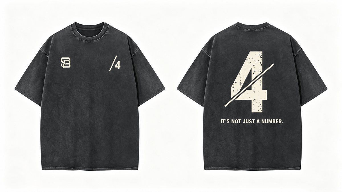 Not Just a Number #4 — Washed Oversized Tee