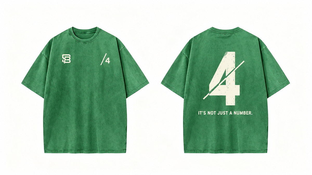 Not Just a Number #4 — Washed Oversized Tee