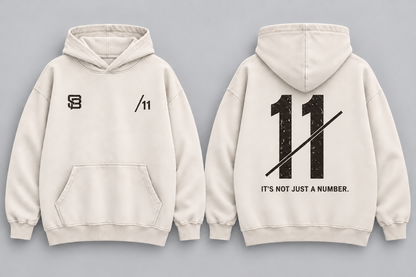 DOUBLE MARK 11 — Washed Oversized Hoodie
