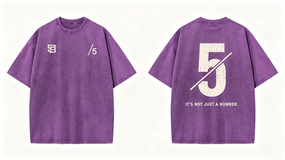 Not Just a Number #5 — Washed Oversized Tee