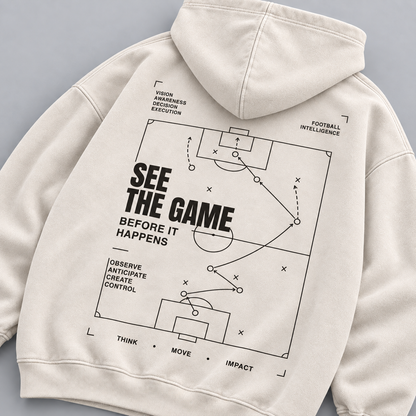 See The Game Before It Happens Washed Oversized Hoodie
