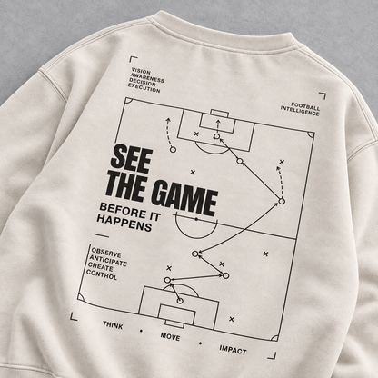 SEE THE GAME — Washed Oversized Crewneck