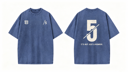 Not Just a Number #5 — Washed Oversized Tee
