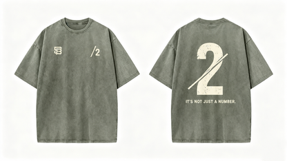 Not Just a Number #2 — Washed Oversized Tee