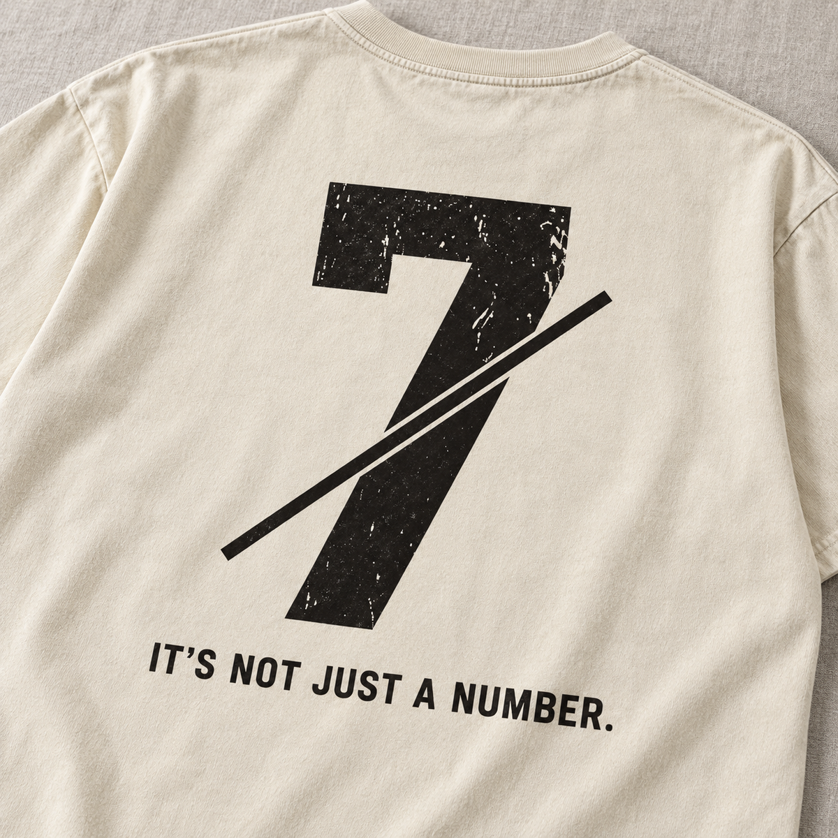 Not Just a Number #7 — Washed Oversized Tee