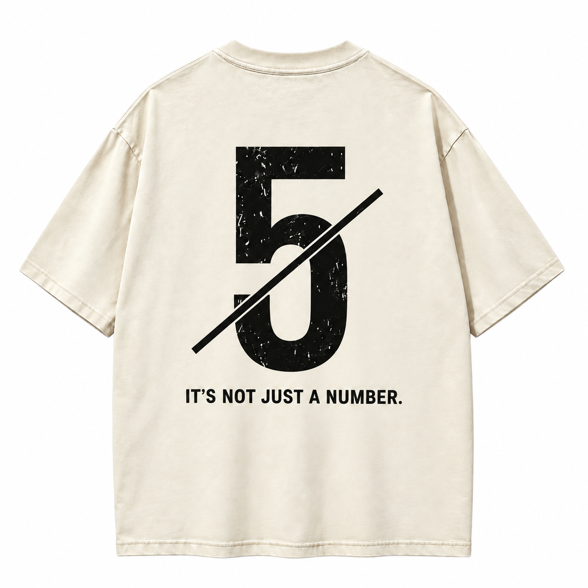 Not Just a Number #5 — Washed Oversized Tee