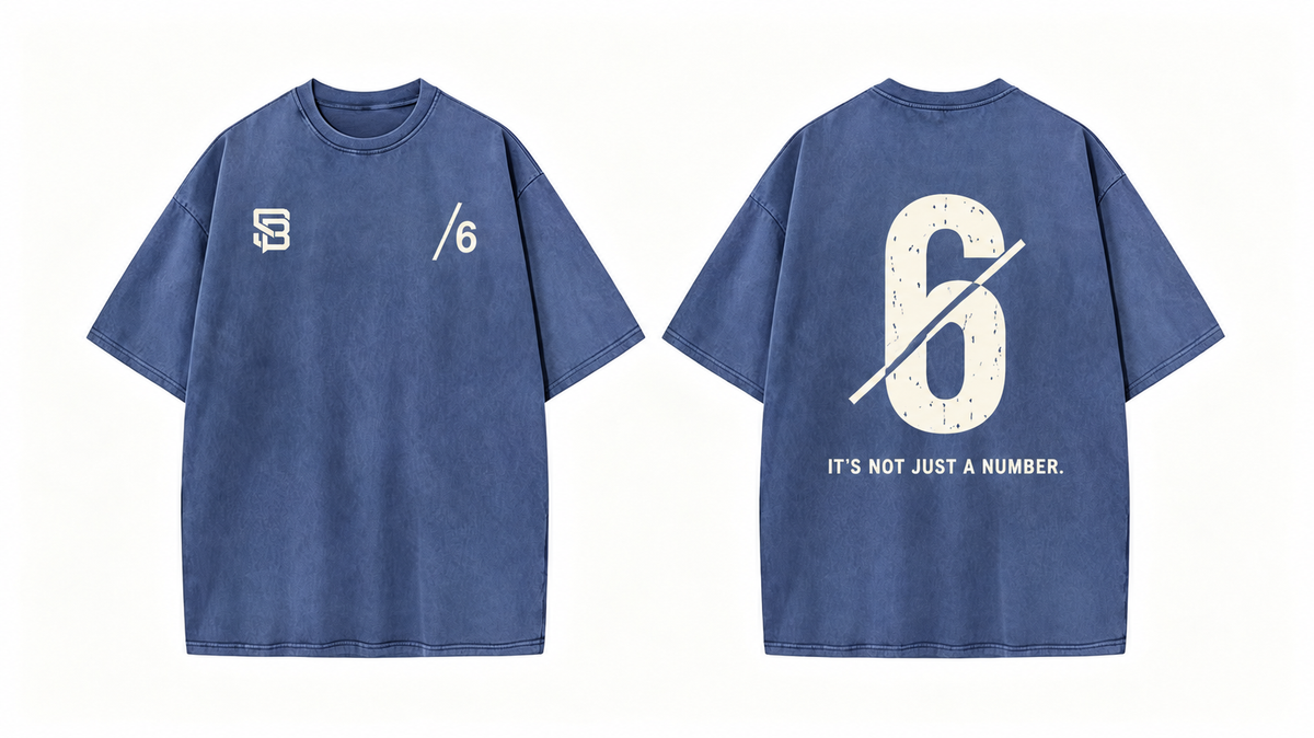 Not Just a Number #6 — Washed Oversized Tee