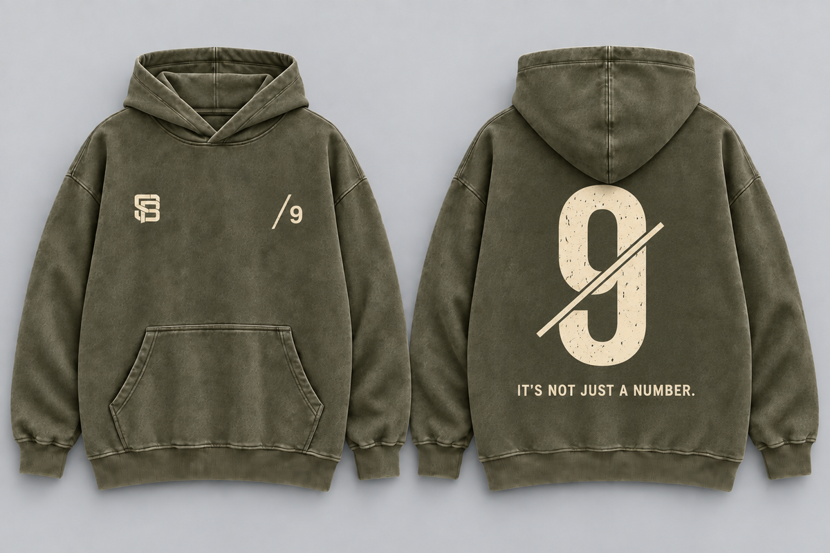 THE FINISHER — Washed Oversized Hoodie
