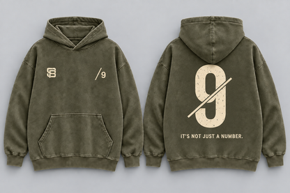 THE FINISHER — Washed Oversized Hoodie