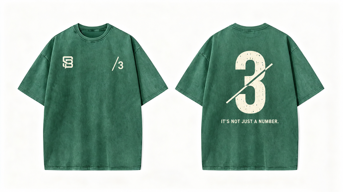 Not Just a Number #3 — Washed Oversized Tee