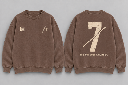 BREAK THE LINE — Washed Oversized Crewneck