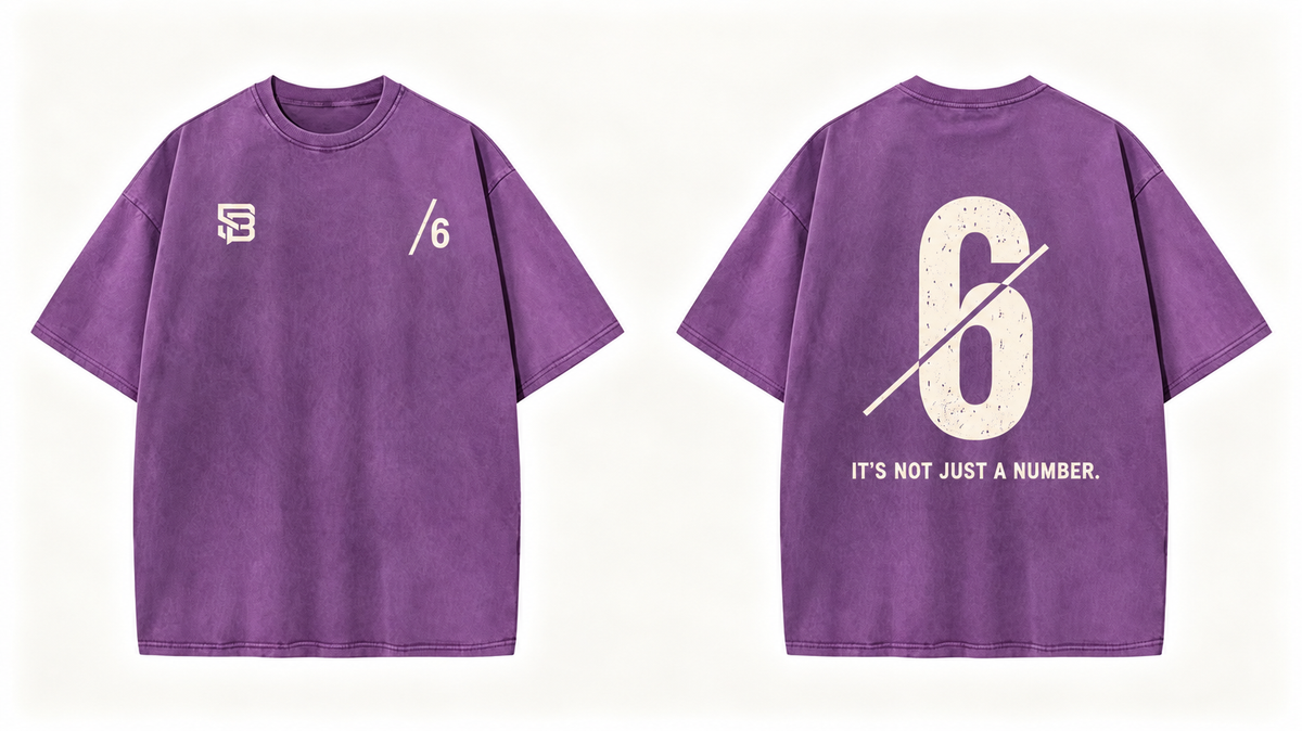 Not Just a Number #6 — Washed Oversized Tee