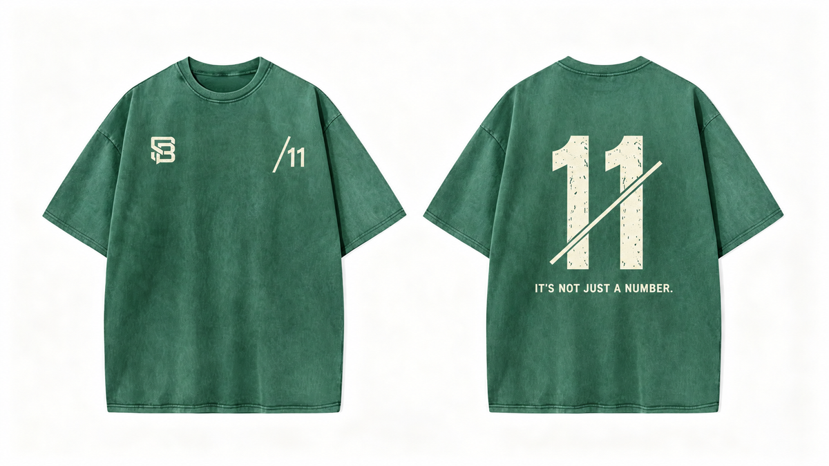 Not Just a Number #11 — Washed Oversized Tee