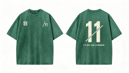 Not Just a Number #11 — Washed Oversized Tee