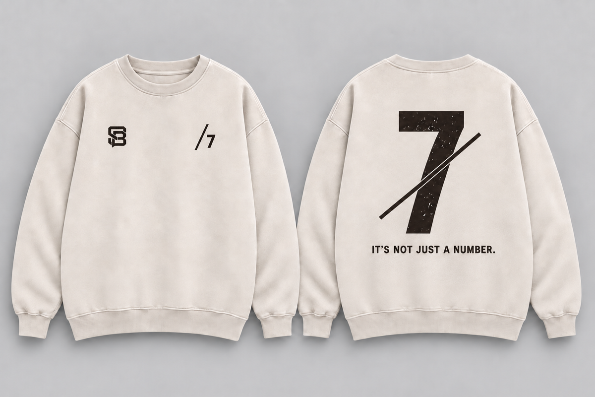 BREAK THE LINE — Washed Oversized Crewneck
