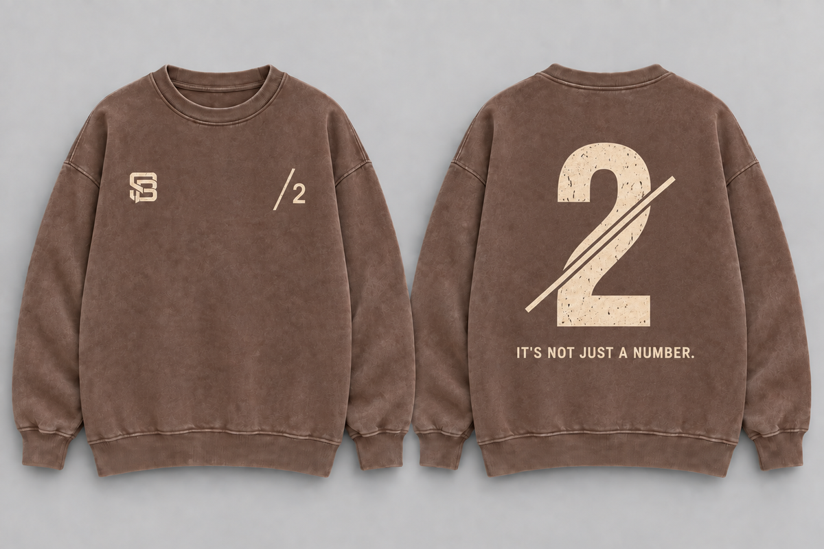 RIGHT HAND — Washed Oversized Crewneck