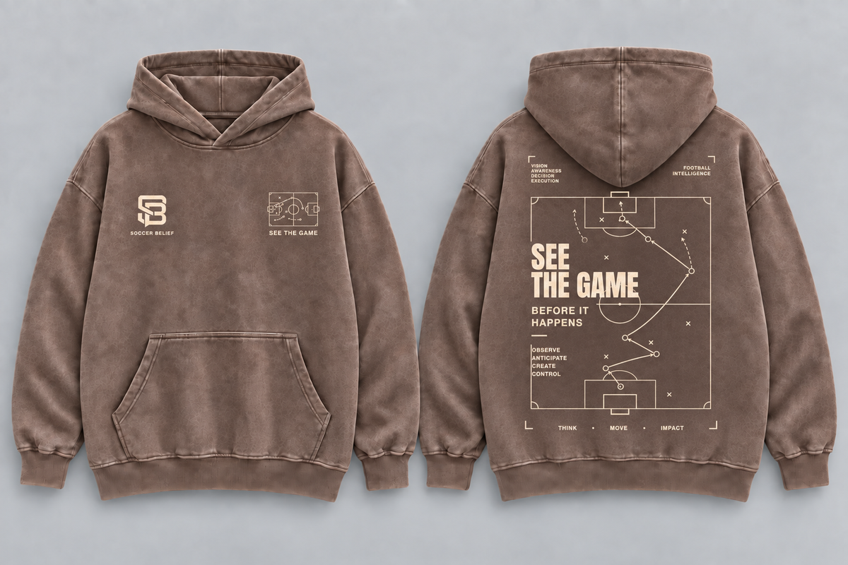 See The Game Before It Happens Washed Oversized Hoodie
