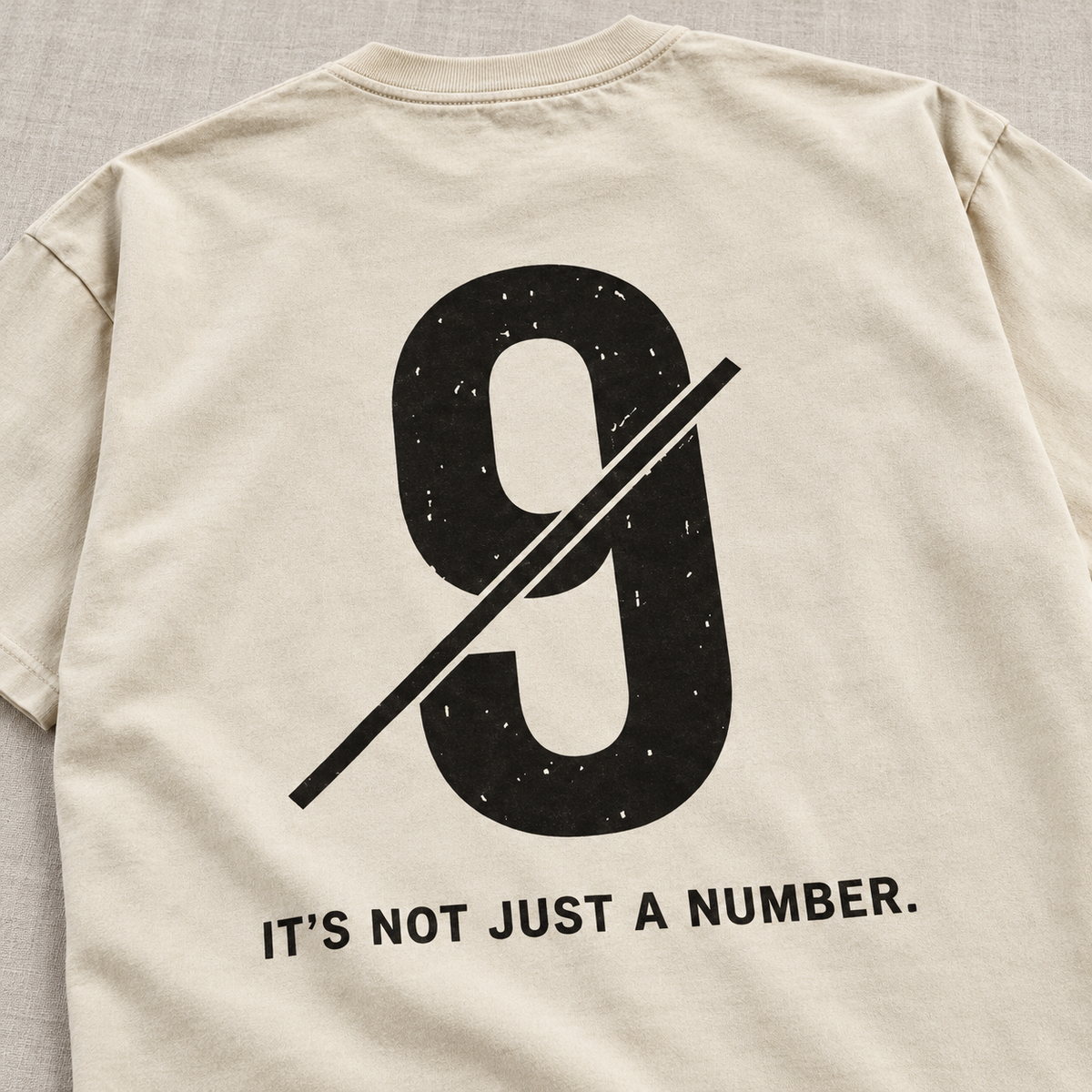 Not Just a Number #9 — Washed Oversized Tee
