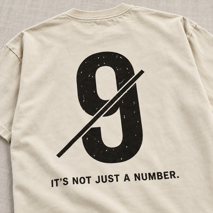Not Just a Number #9 — Washed Oversized Tee