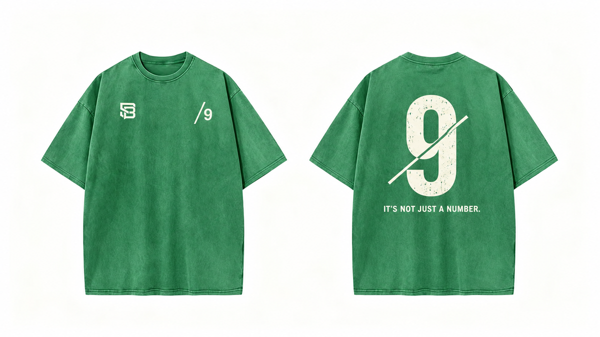 Not Just a Number #9 — Washed Oversized Tee