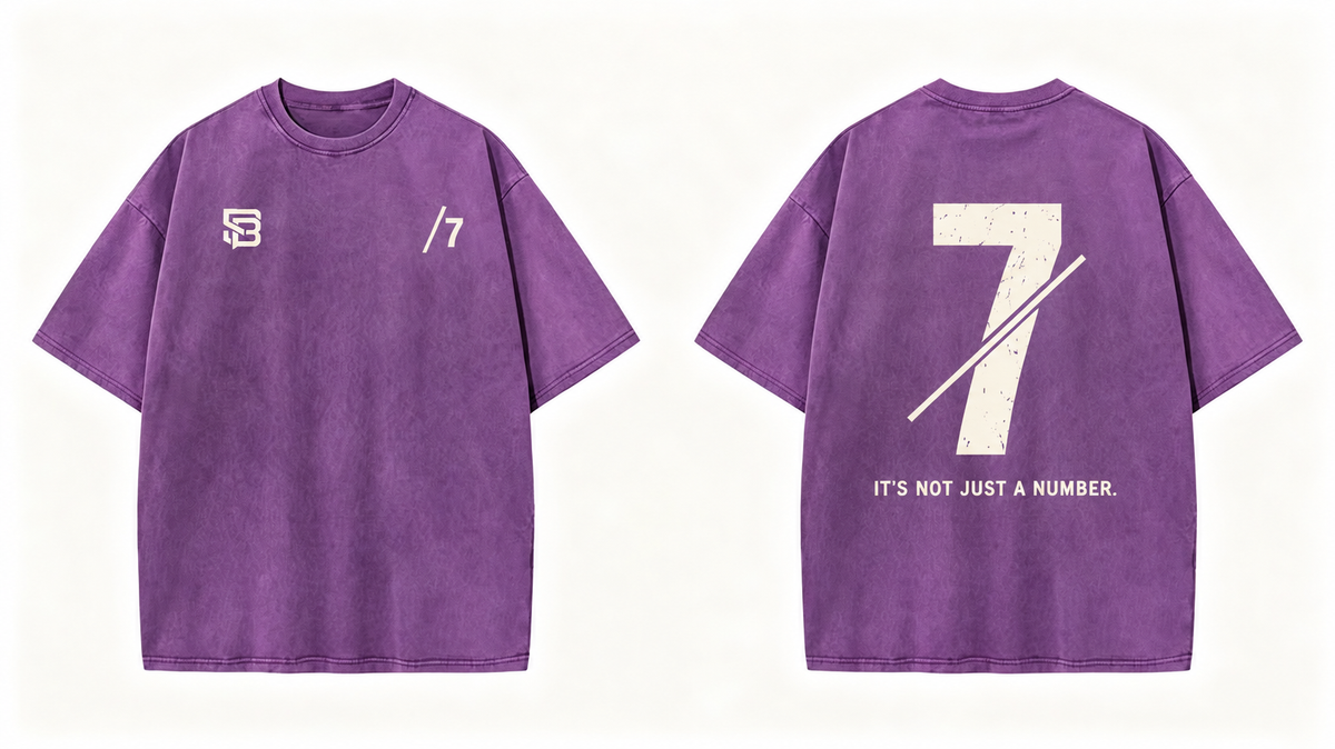 Not Just a Number #7 — Washed Oversized Tee