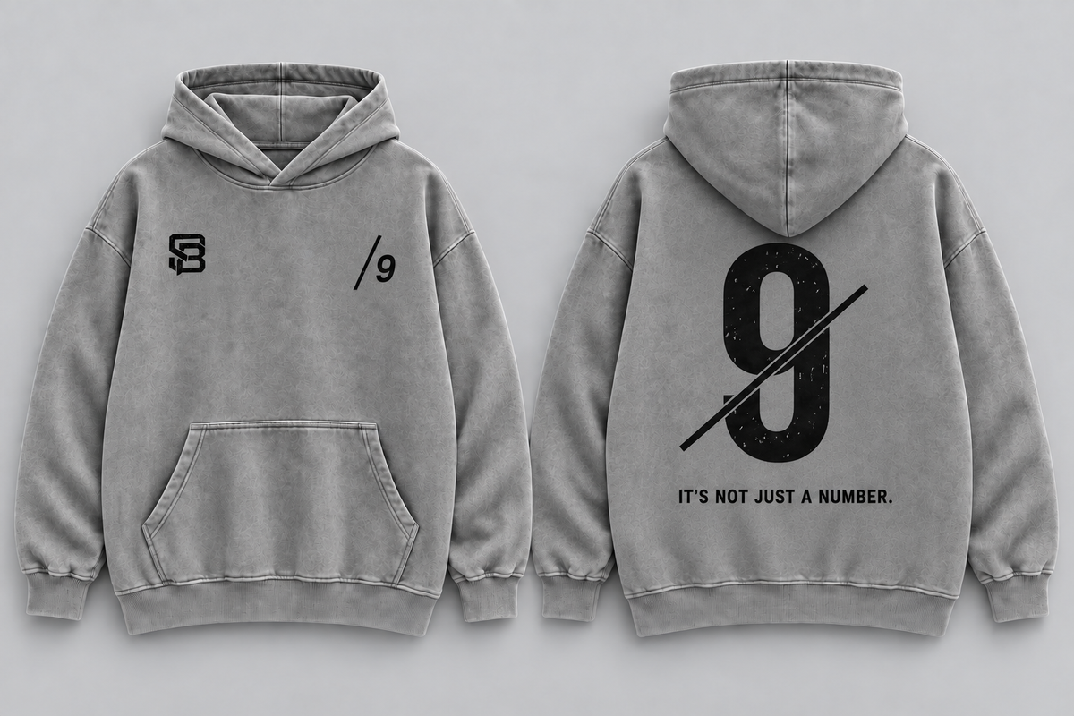 THE FINISHER — Washed Oversized Hoodie