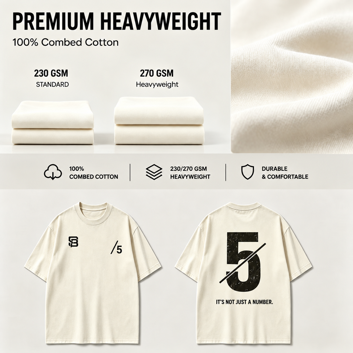 Not Just a Number #5 — Washed Oversized Tee