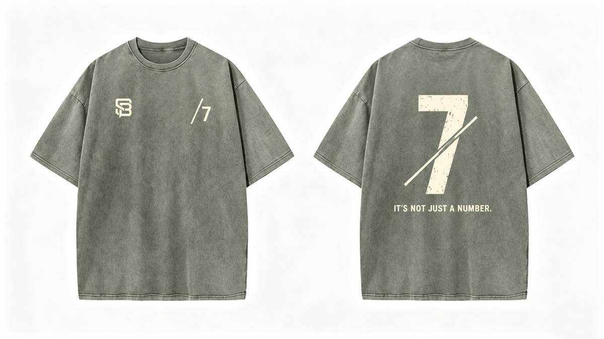 Not Just a Number #7 — Washed Oversized Tee