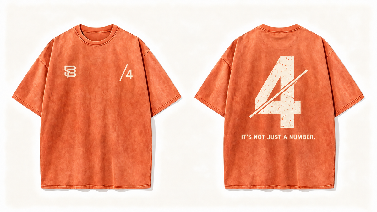Not Just a Number #4 — Washed Oversized Tee