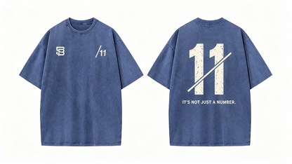 Not Just a Number #11 — Washed Oversized Tee