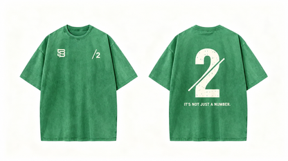 Not Just a Number #2 — Washed Oversized Tee