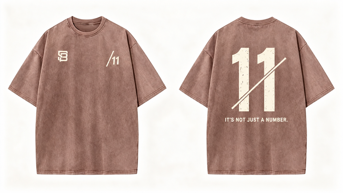 Not Just a Number #11 — Washed Oversized Tee