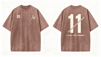 Not Just a Number #11 — Washed Oversized Tee