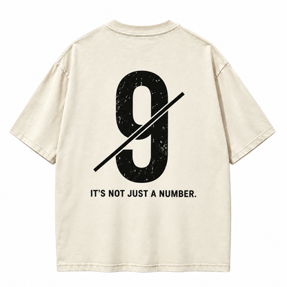 Not Just a Number #9 — Washed Oversized Tee