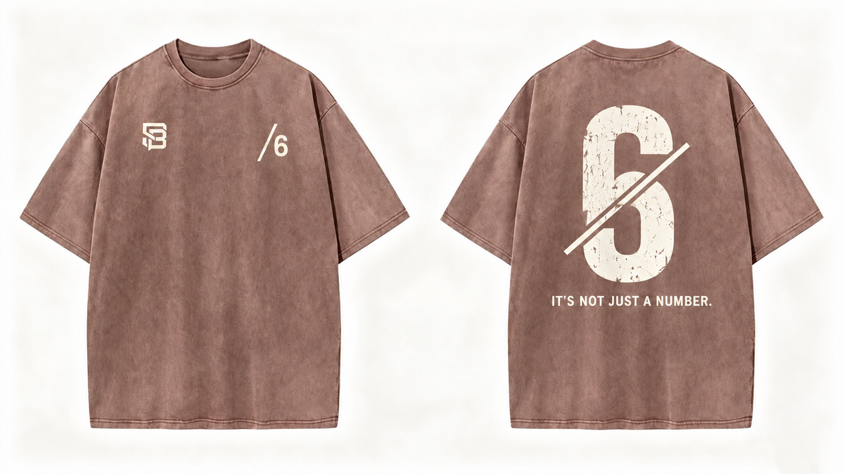 Not Just a Number #6 — Washed Oversized Tee