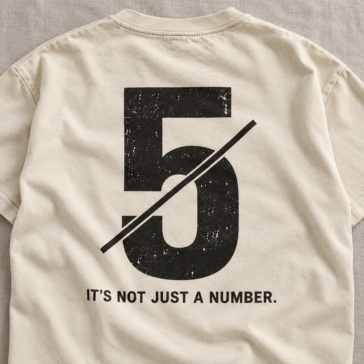 Not Just a Number #5 — Washed Oversized Tee