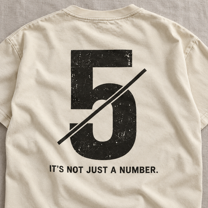 Not Just a Number #5 — Washed Oversized Tee