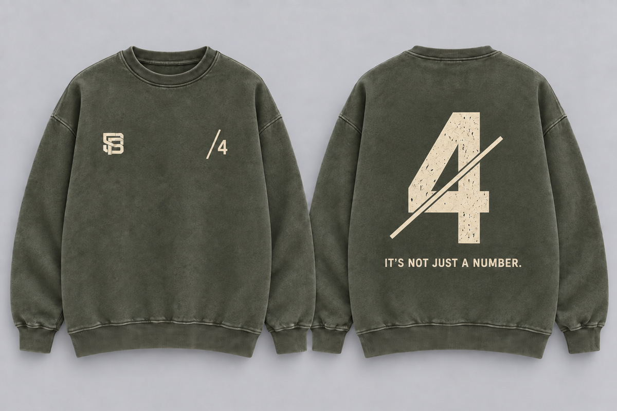 THE BACK LINE — Washed Oversized Crewneck