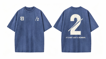 Not Just a Number #2 — Washed Oversized Tee