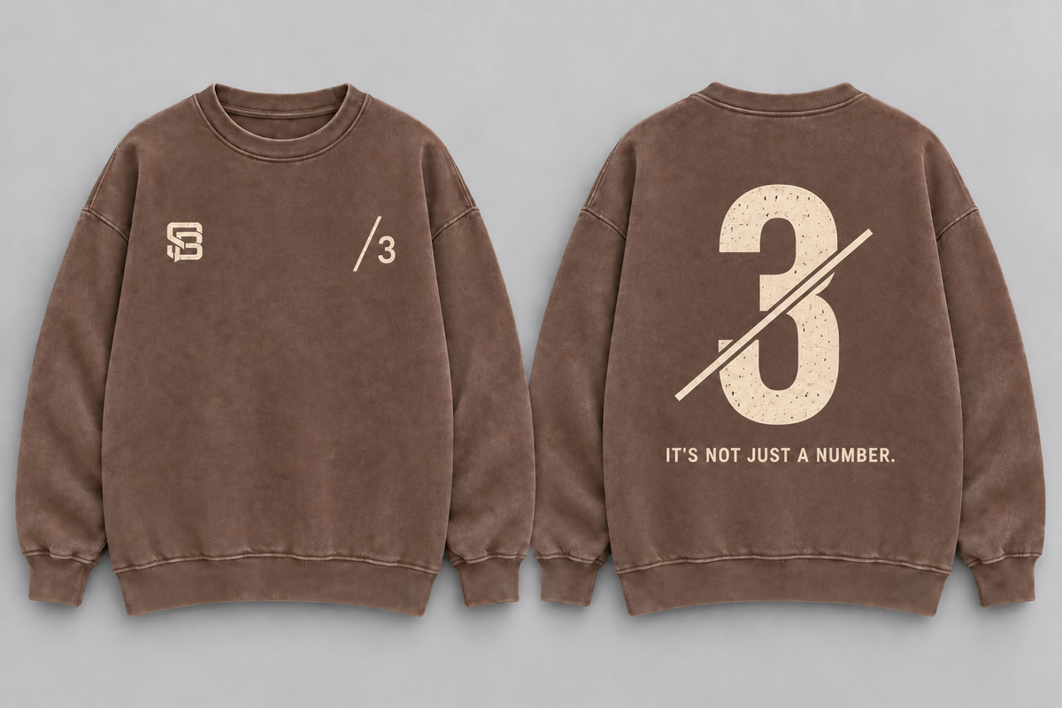 LEFT TO LEAD — Washed Oversized Crewneck