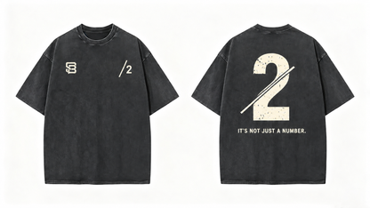 Not Just a Number #2 — Washed Oversized Tee